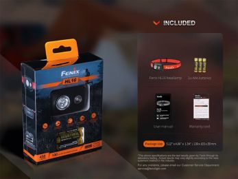 Налобный фонарь Fenix HL16 450 Lumens