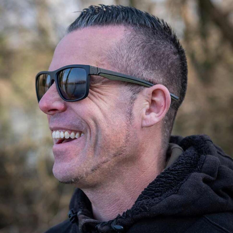 Очки солнцезащитные Fox Collection Green Black Shades - Grey Lens