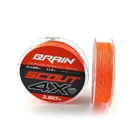 Шнур Brain Scout 4X (fluoro Orange) 150m