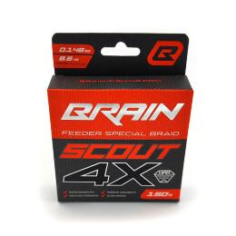 Шнур Brain Scout 4X (fluoro Orange) 150m