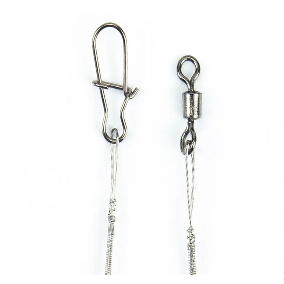 Поводок стальной NAMAZU Leader 1х7 Nylon Coated Black d-0.45мм