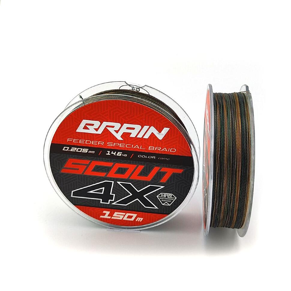 Шнур Brain Scout 4X (camo) 150m