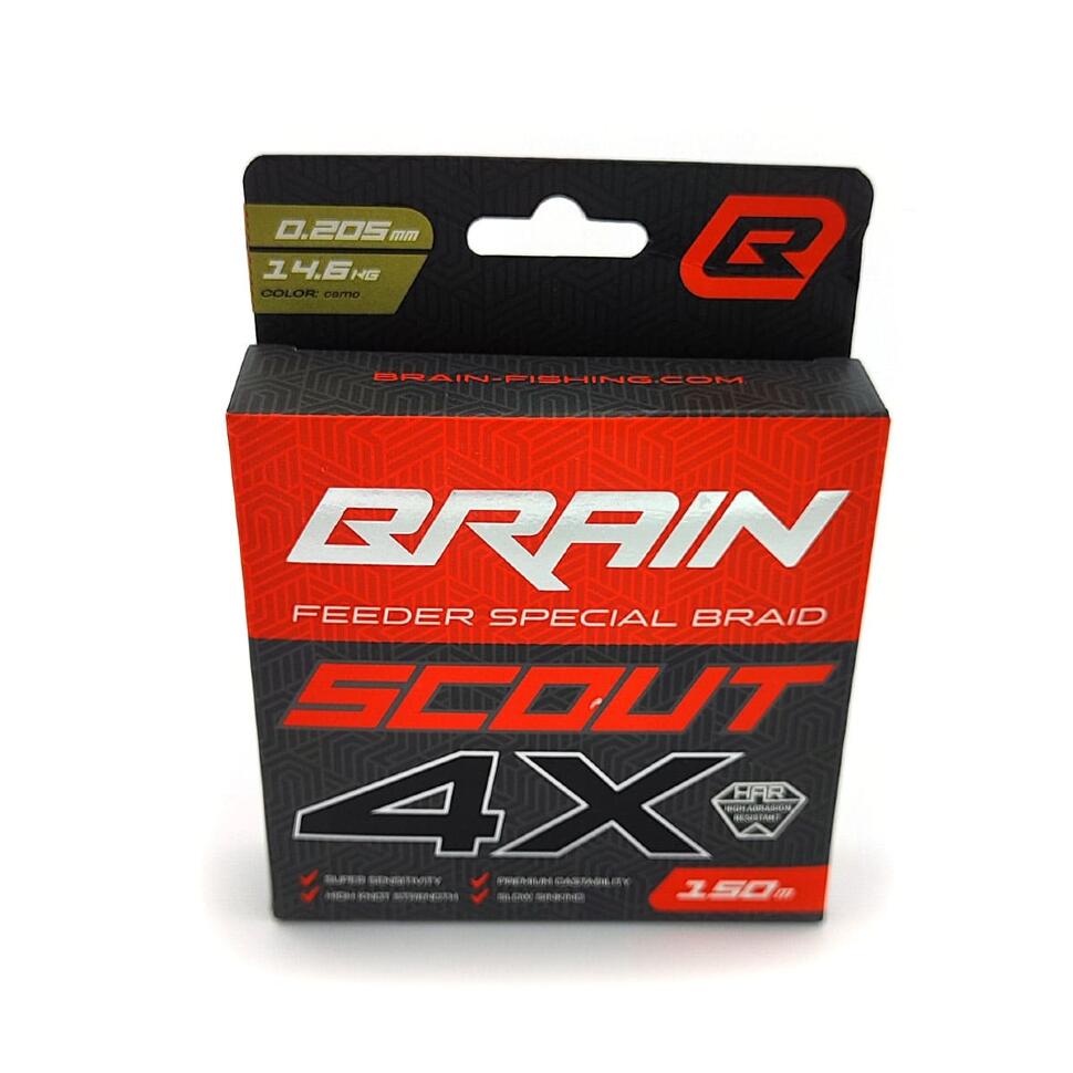 Шнур Brain Scout 4X (camo) 150m