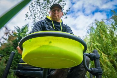 Подставка для прикормки с чашей Matrix 3D-R X-Strong Bucket Hoop Lime Bowl