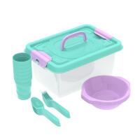 Набор посуды для пикника №6 Вояж (6 персон, 25 предмета)