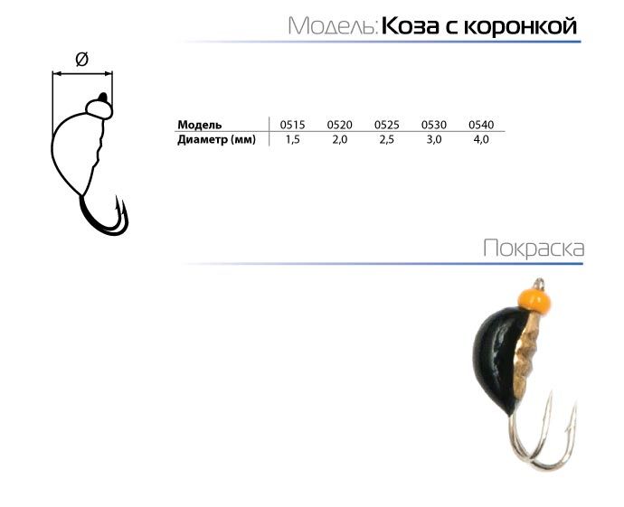Мормышка W Spider Коза с коронкой