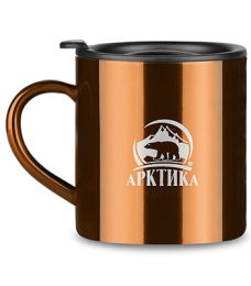 Термокружка не вакуумная тм Арктика 300мл (кофейная)