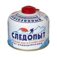 Газ для порт. плит СЛЕДОПЫТ, метал. баллон, 230гр. резьб., (всесезонный)