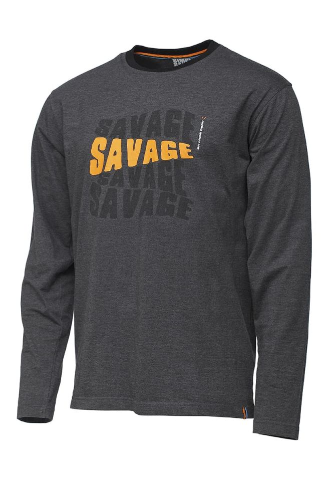 Футболка Savage Gear Simply Savage Logo-Tee Long Sleeve