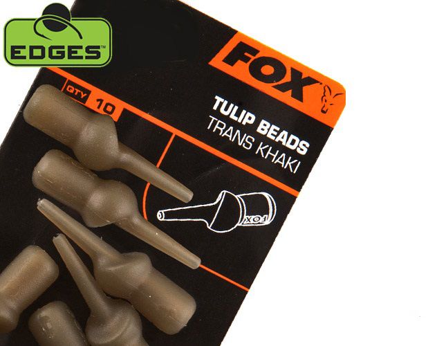 FOX Tulip Beads Trans Khaki 10шт