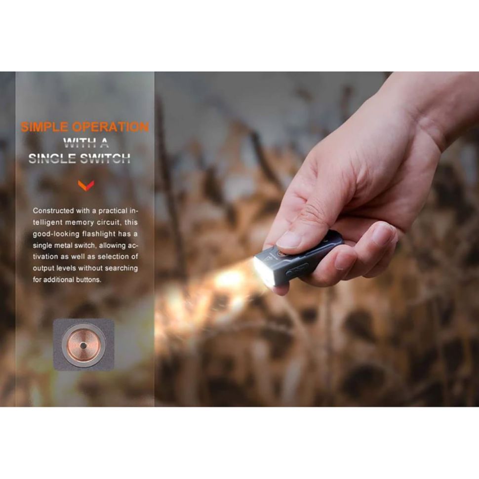 Фонарь-брелок Fenix E03R V2.0 500 Lumens