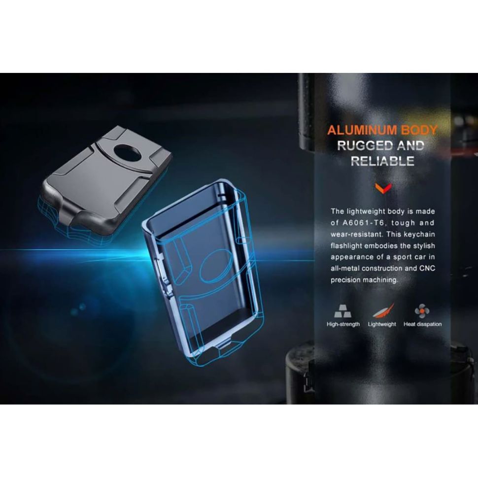 Фонарь-брелок Fenix E03R V2.0 500 Lumens