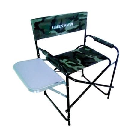Раскладной алюминиевый стул с выдвижной столешницей камуф 16АК