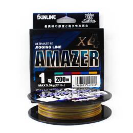 Шнур плетёный Sunline SM Amazer ×4 HG 200м, Multicolor