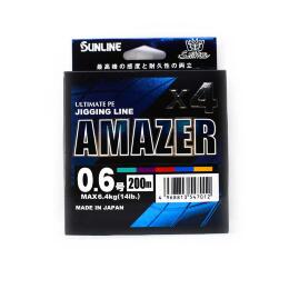 Шнур плетёный Sunline SM Amazer ×4 HG 200м, Multicolor