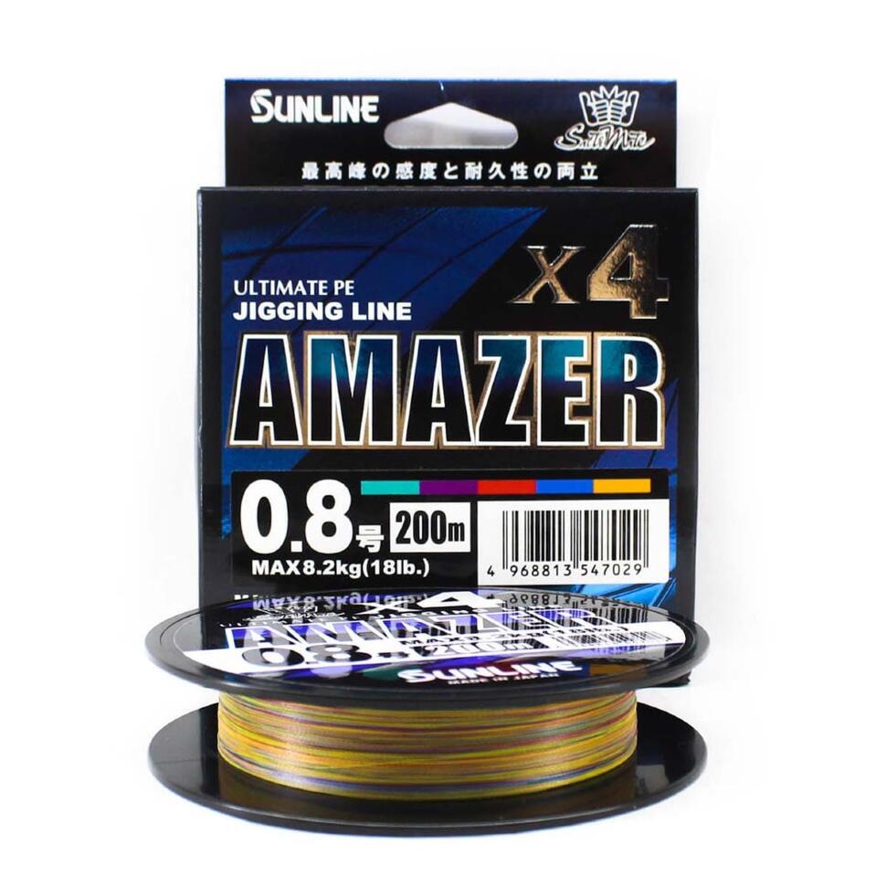 Шнур плетёный Sunline SM Amazer ×4 HG 200м, Multicolor