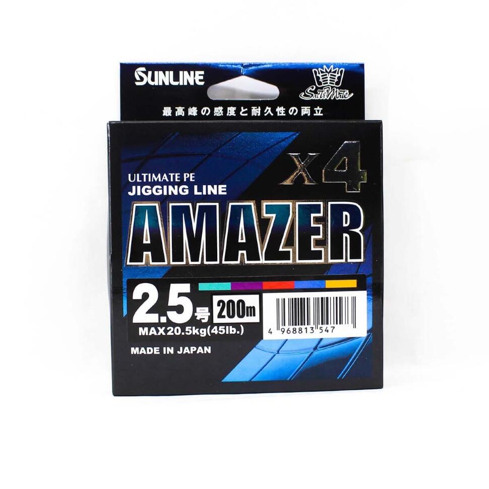 Шнур плетёный Sunline SM Amazer ×4 HG 200м, Multicolor