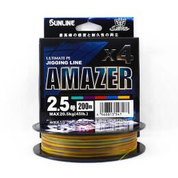 Шнур плетёный Sunline SM Amazer ×4 HG 200м, Multicolor