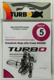 Вертлюжок-Застежка TURBO DS2005 Crane Swivel with Crosslock Snap