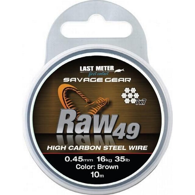 Леска монофильная Savage Gear Raw49 Steelwire