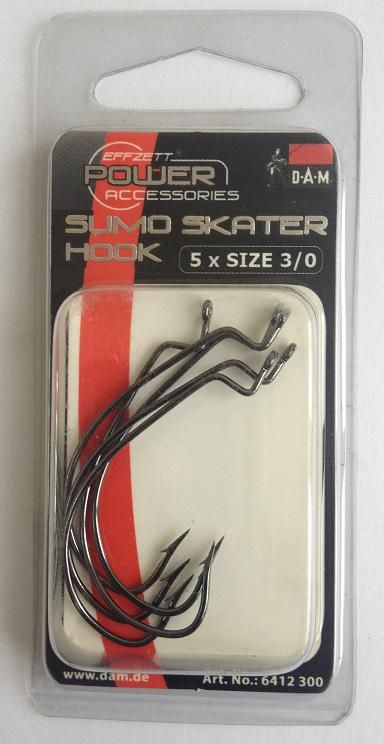 Крючок офсетный DAM SUMO SKATER HOOK BLACK