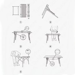Телескопический стол Naturehike NH19Z003-D MW03 outdoor telescopic folding table