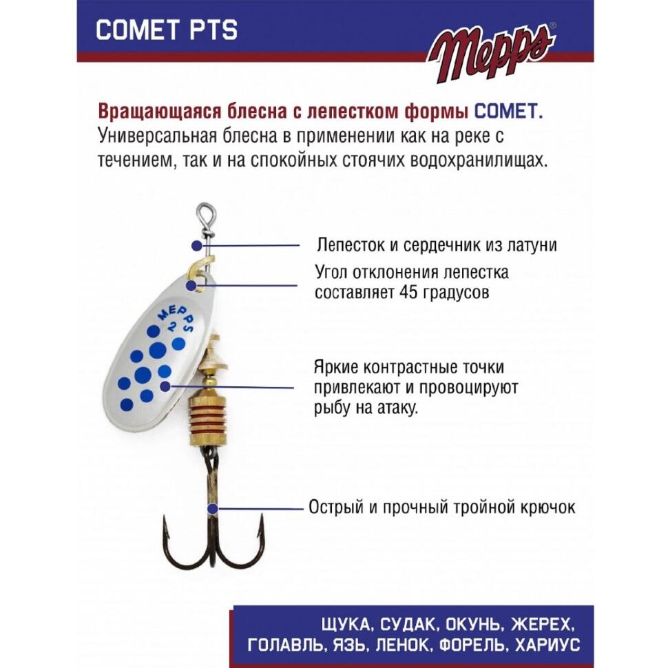 Блесна Mepps Comet PTS Bleus №2