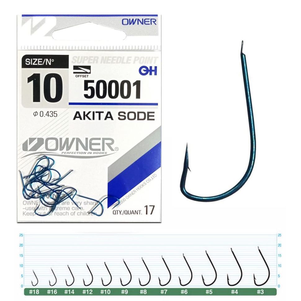 Крючок Owner Akita Sode blue
