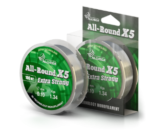 Леска монофильная ALLVEGA ALL-ROUND X5 CLEAR