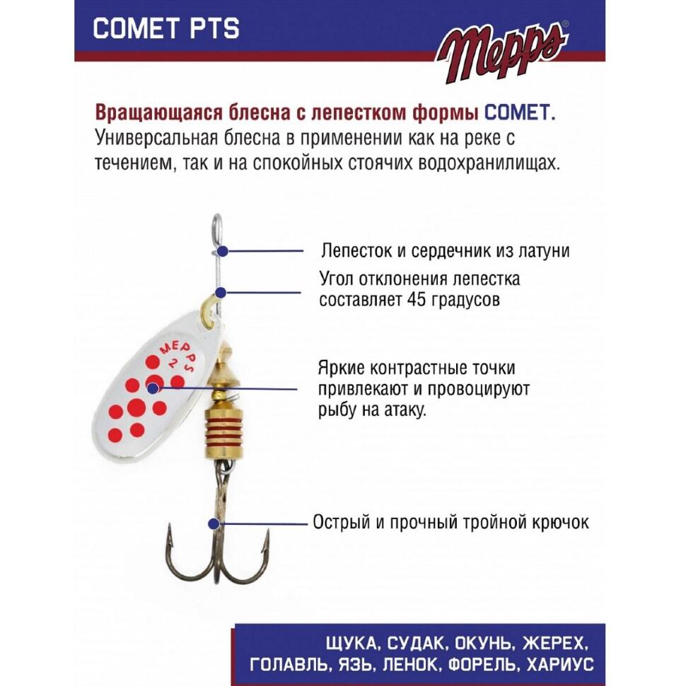 Блесна Mepps Comet PTS Rouger №2