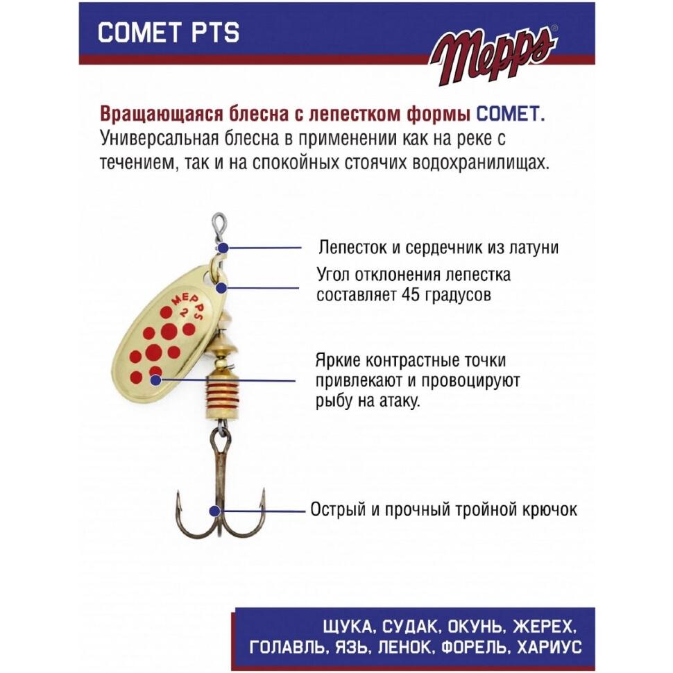 Блесна Mepps Comet PTS Rouger №2