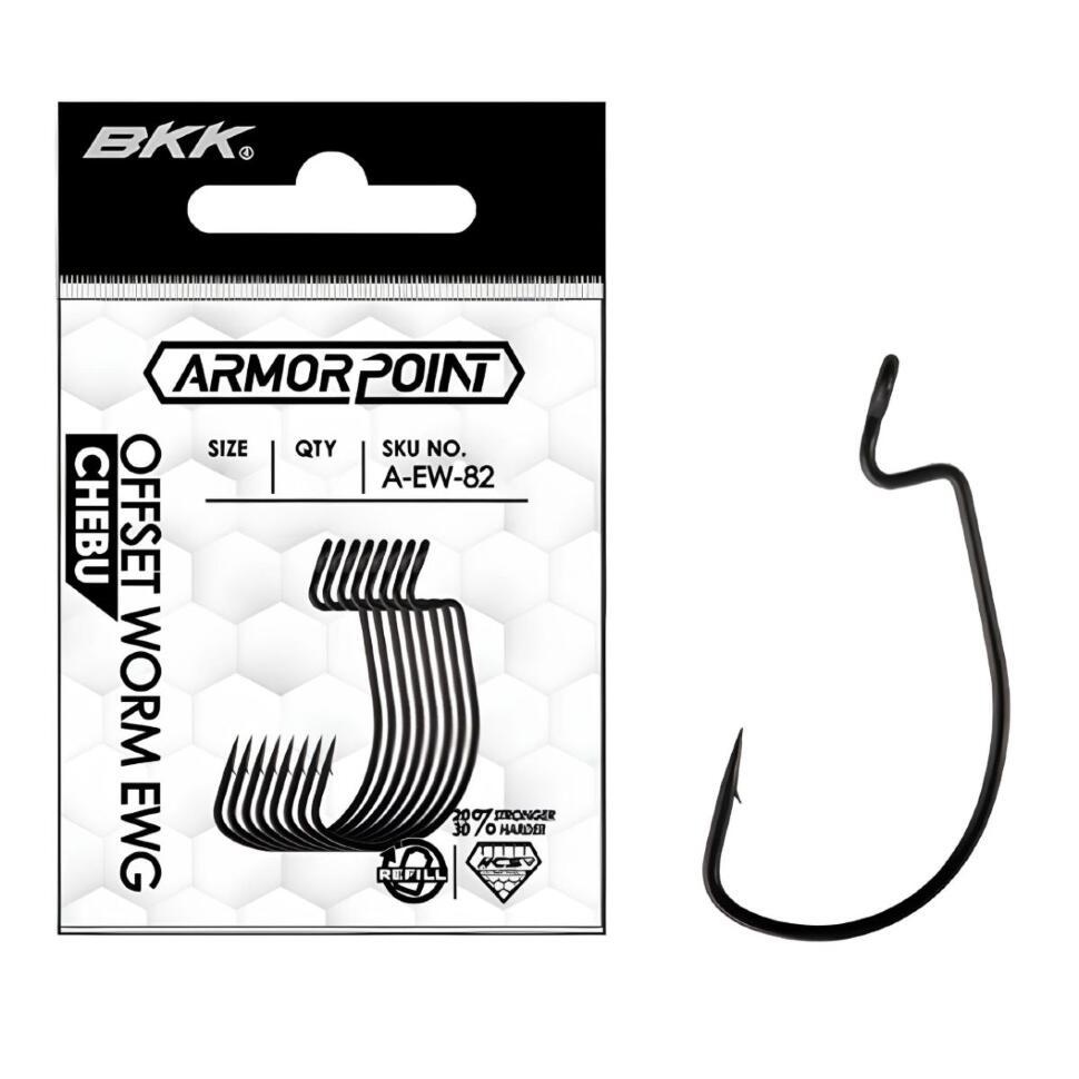 Крючки BKK Armorpoint Offset Worm EWG