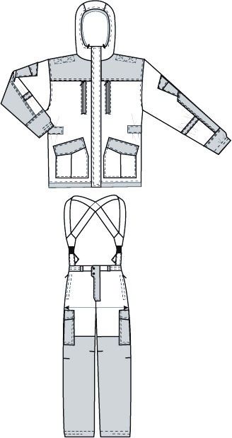 Костюм Чайка Горка-3 Зима хаки