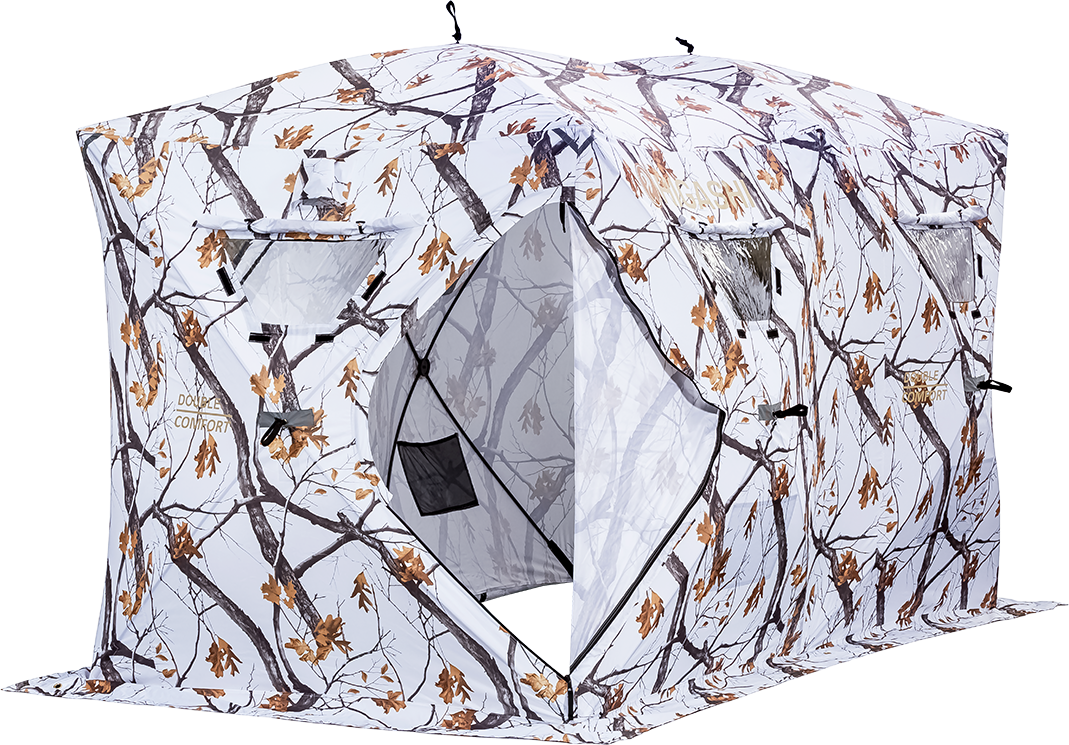 Палатка для зимней рыбалки HIGASHI DOUBLE WINTER CAMO PYRAMID PRO