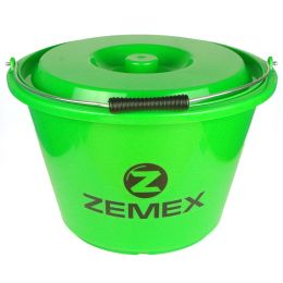 Ведро ZEMEX с крышкой, цвет зелёный, 17 л
