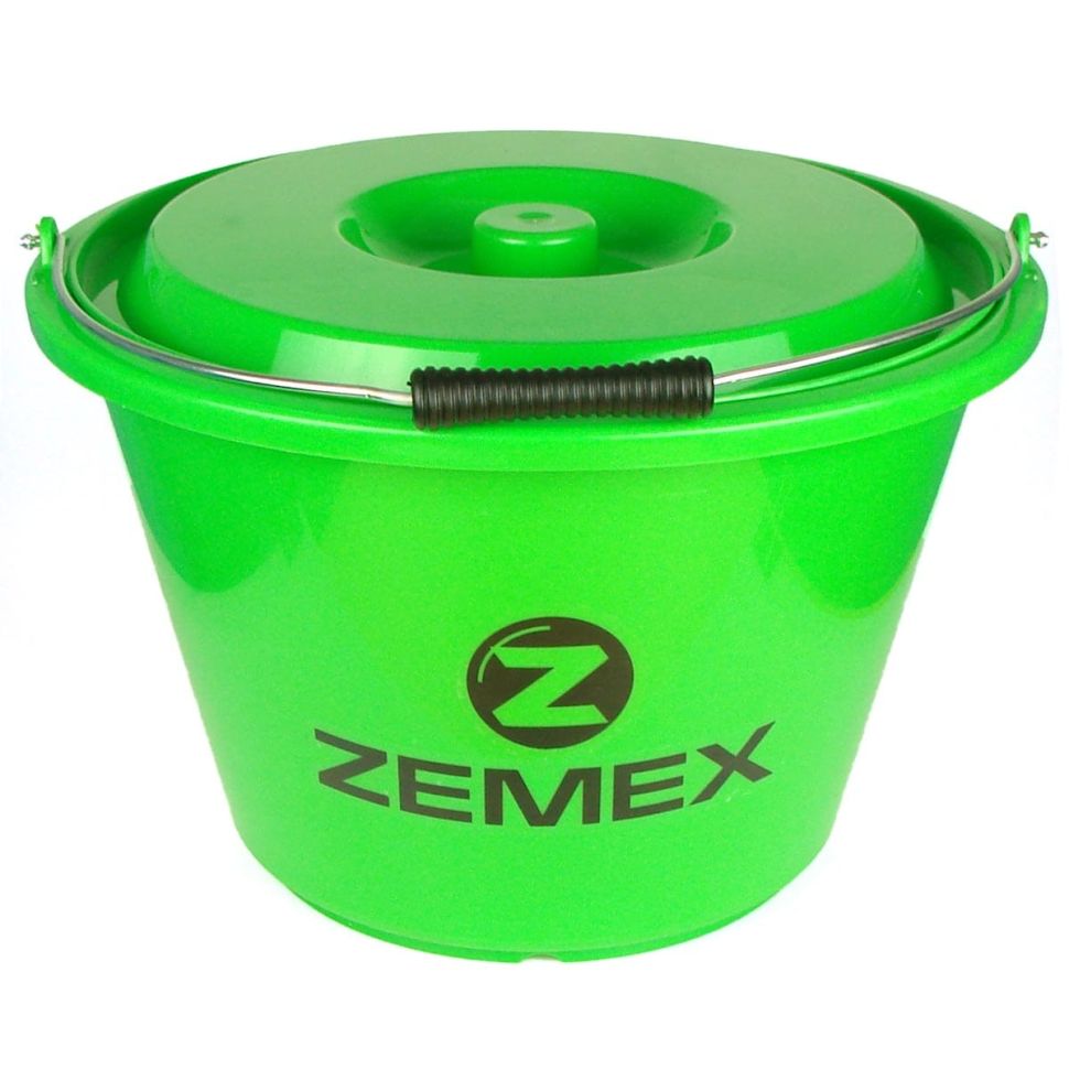 Ведро ZEMEX с крышкой, цвет зелёный, 17 л