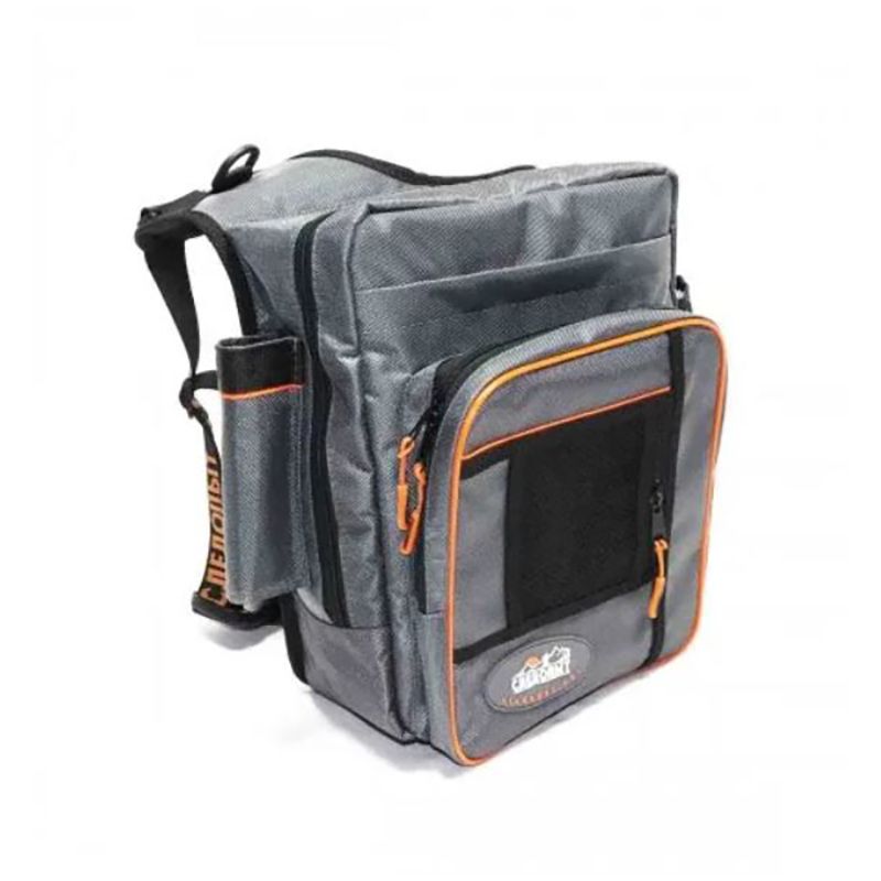 Сумка рыболовная "Следопыт" Fishing Shoulder Bag, 40х43х10 см, цв. серый