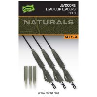 Готовые ледкоры с безопасными клипсами FOX Edges Naturals 50lb 75см 3шт