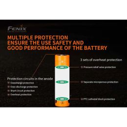 Аккумулятор Fenix ARB-L21-5000 V2.0 Li-ion Battery (5000mAh 21700 Plastic Box)