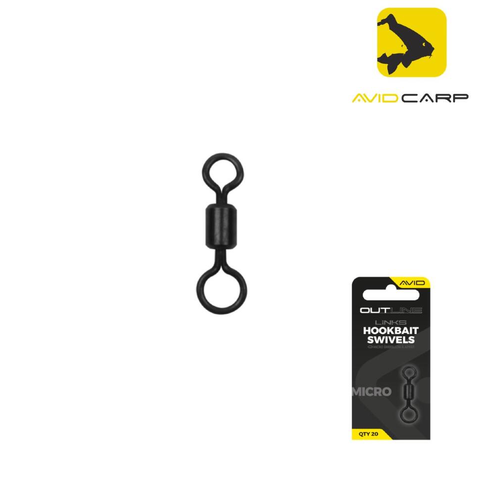 Микровертлюги для насадки Avid Carp Outline Hookbait Swivels