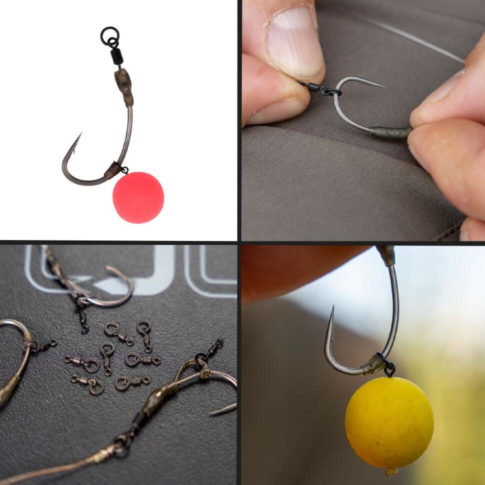 Микровертлюги с кольцом Avid Carp Outline Ringed Hookbait Swivels