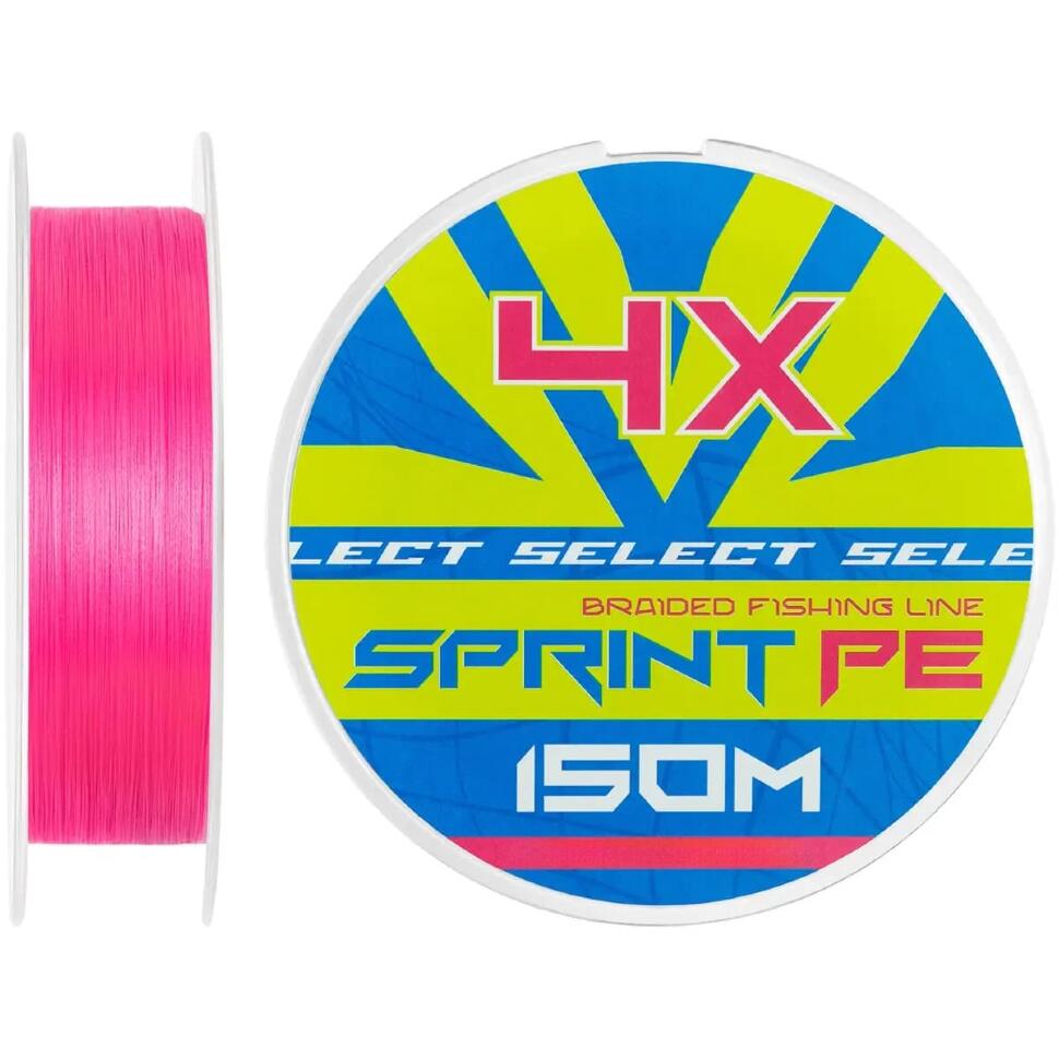 Шнур Select Sprint PE 4X 150m, Pink