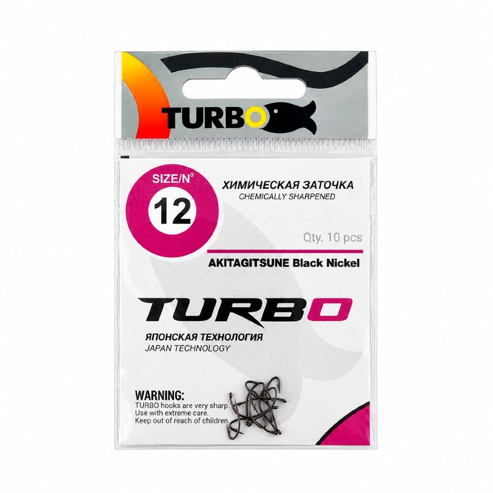 Крючки TURBO AKITAGITSUNE (Black Nickel)