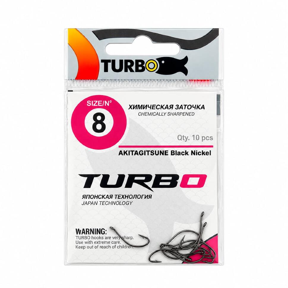 Крючки TURBO AKITAGITSUNE (Black Nickel)