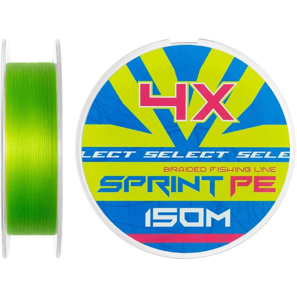 Шнур Select Sprint PE 4X 150m, l.green
