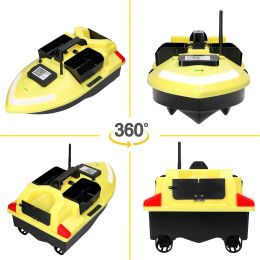 Кораблик закормочный FlyTec V020 2кг загрузка, радиус 500 метров, 5200 Mah, GPS 40 точек, желтый