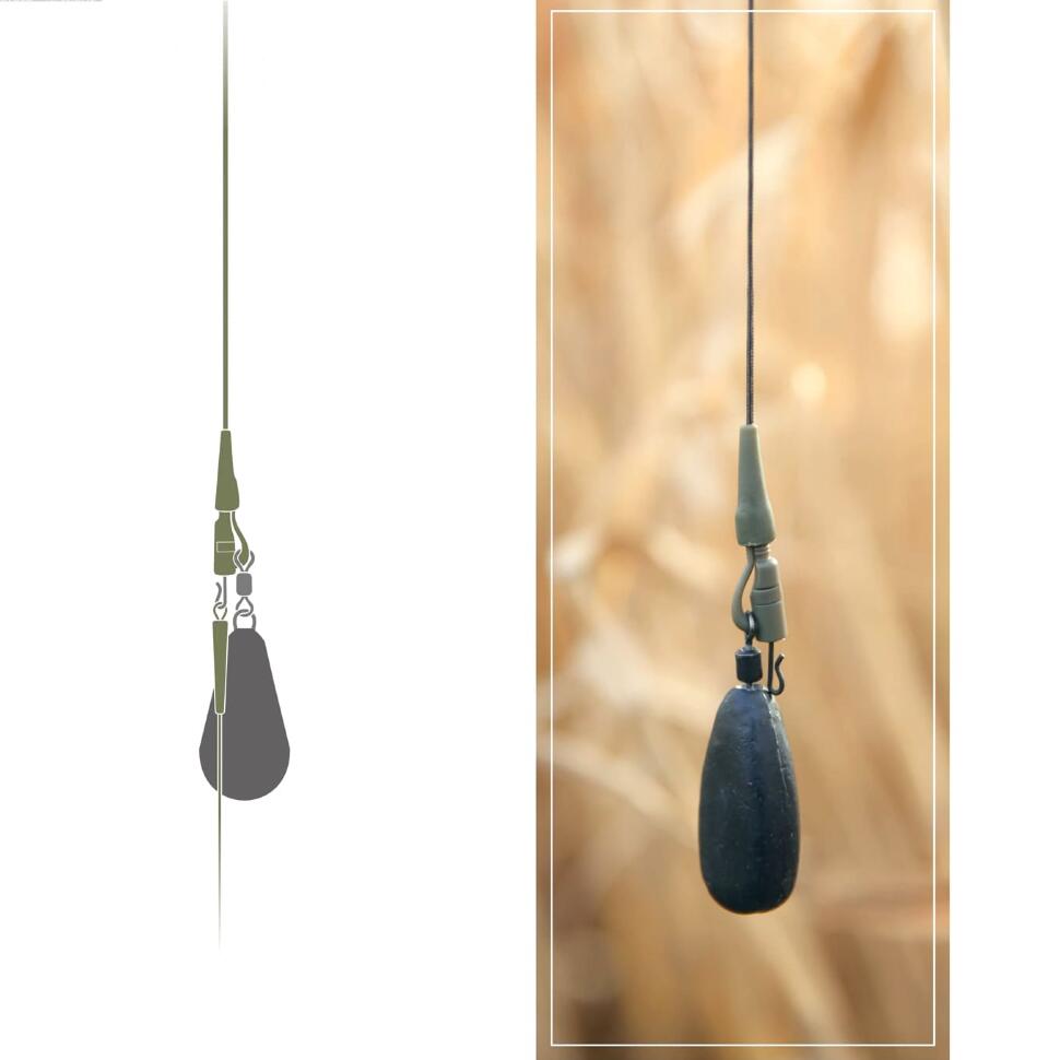 Монтаж Rich Carper безопасная клипса Safety Lead Clip Rig System