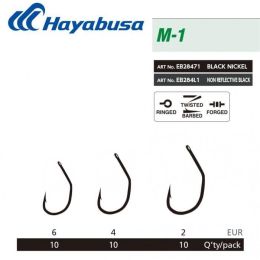 Крючки карповые Hayabusa M-1 NRB