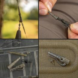 Монтажный набор Avid Carp Outline FleckTone Pinned QC Lead Clip Kit