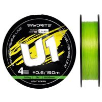 Шнур Favorite U1 PE 4x 150m (light green),